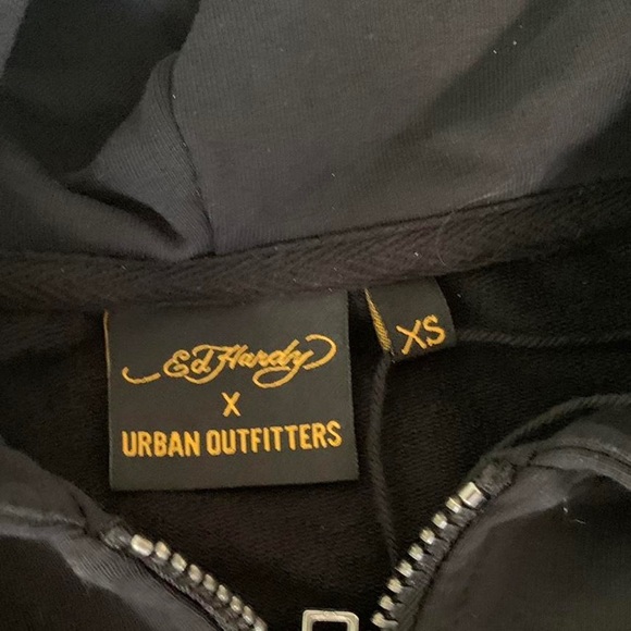 Urban Outfitters Ed Hardy Cropped Vintage Zip-Up - Picture 3 of 4